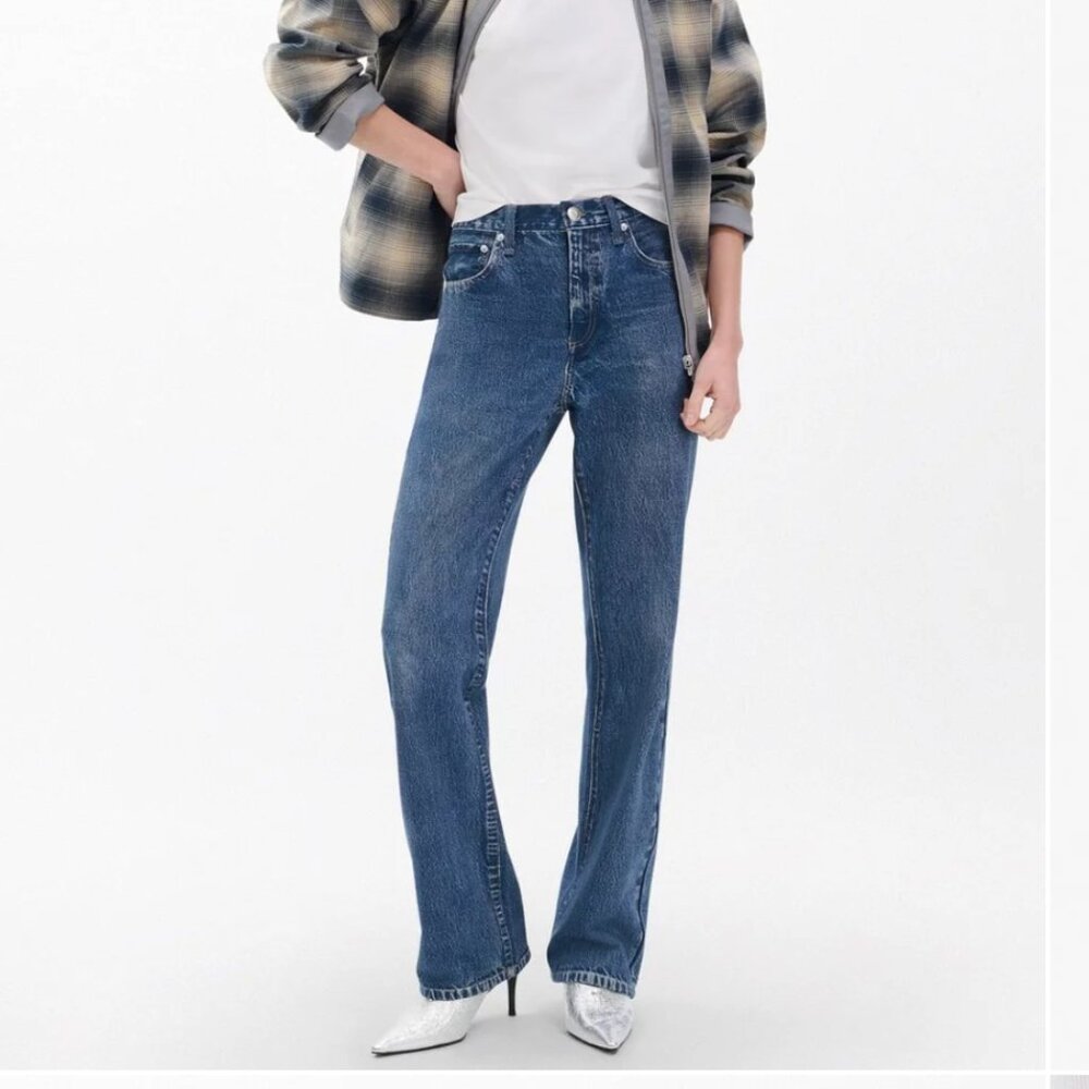 NWT - Size 28 - Rag & Bone Miramar Shea Relaxed Straight Pants Cotton Terry